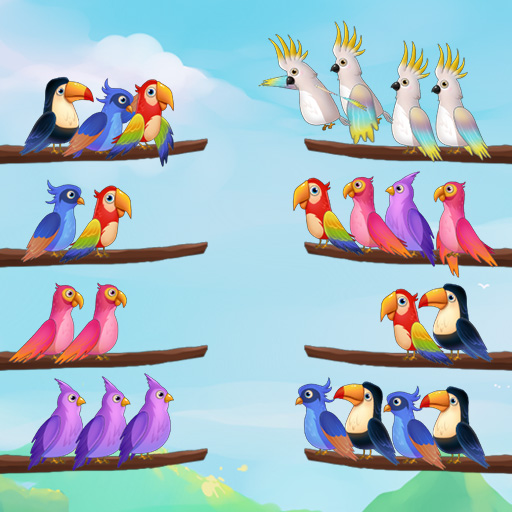 Vogel Sortier Puzzle